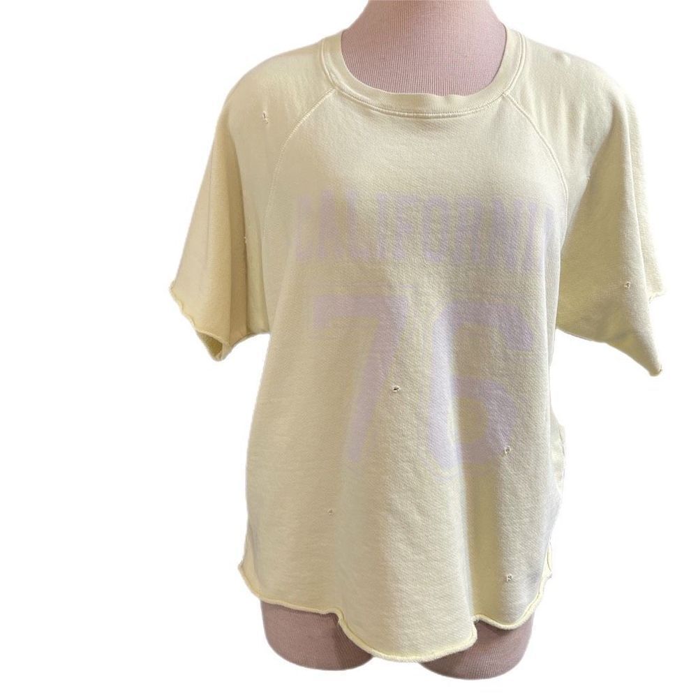 Retro Brand Free People Size XL California 76 Crew Short Sleeve Sweatshirt